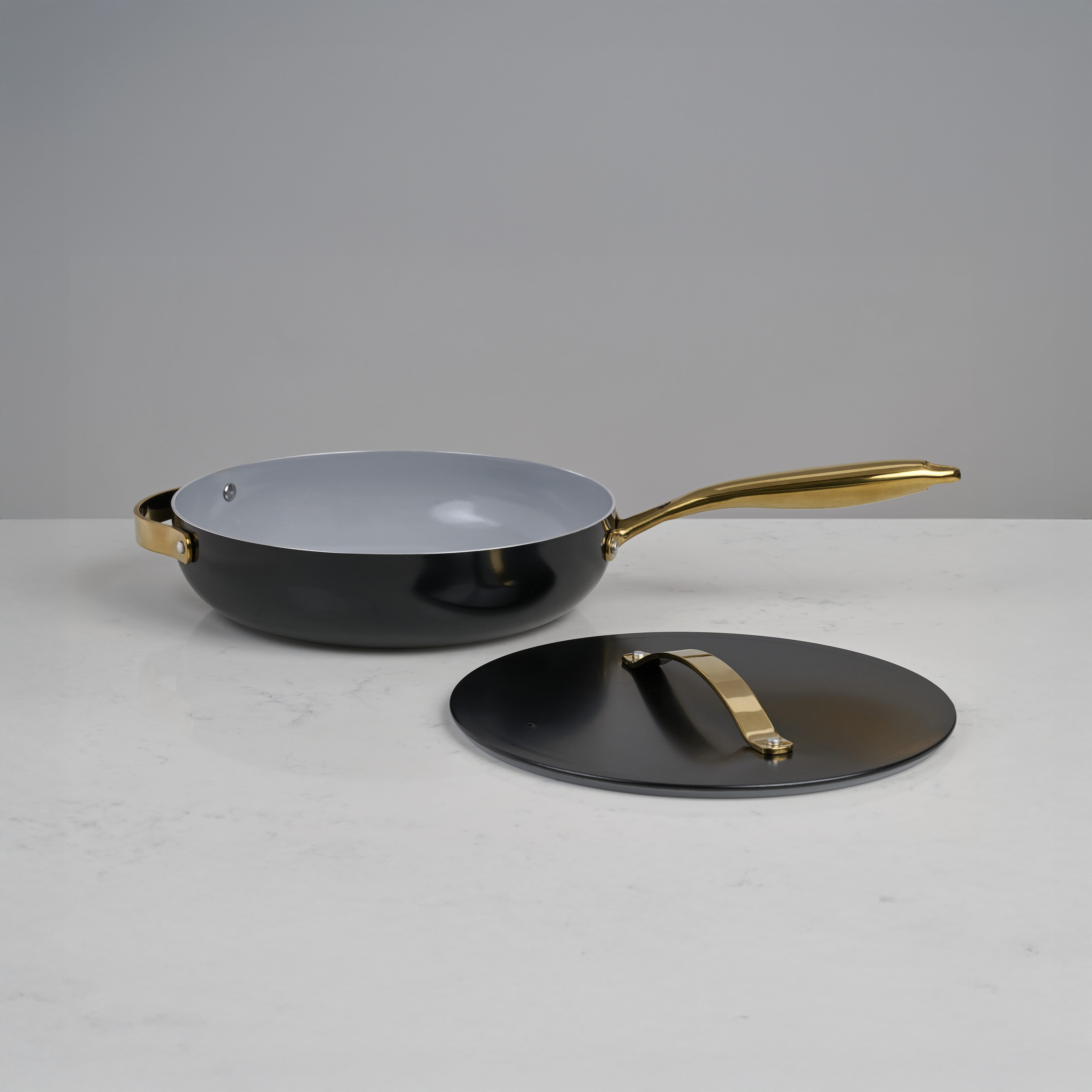 Ceramic Saute Pan With Lid 3.5QT